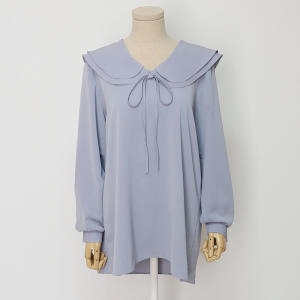 아이우먼 더블카라무지블라우스 HGE641M409 빅사이즈