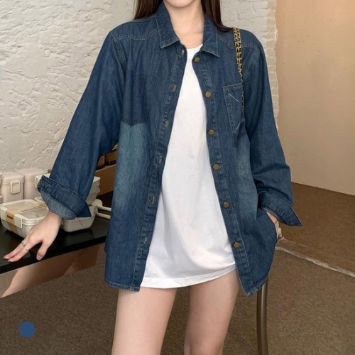 KARRA 애프터포켓데님셔츠_A4F0429