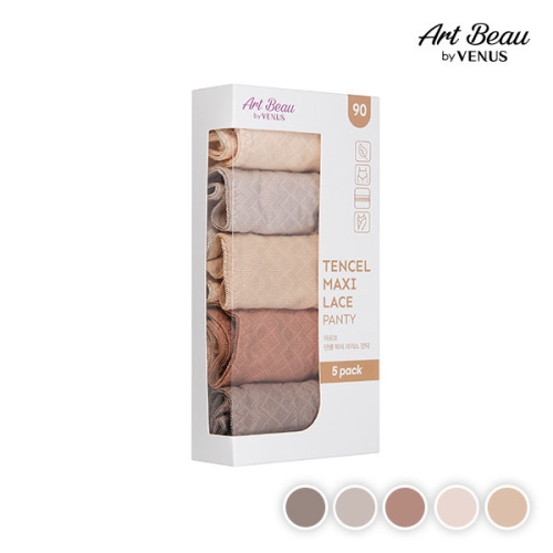 비너스 아르보 텐셀 맥시 레이스 팬티 5매입 KPTE174S