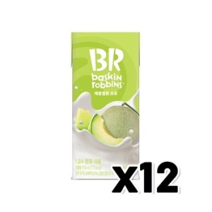 비알코리아 베스킨라빈스 메롱멜론 우유 190ml