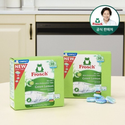 프로쉬 식기세척기세제 미니 그린레몬 50개입