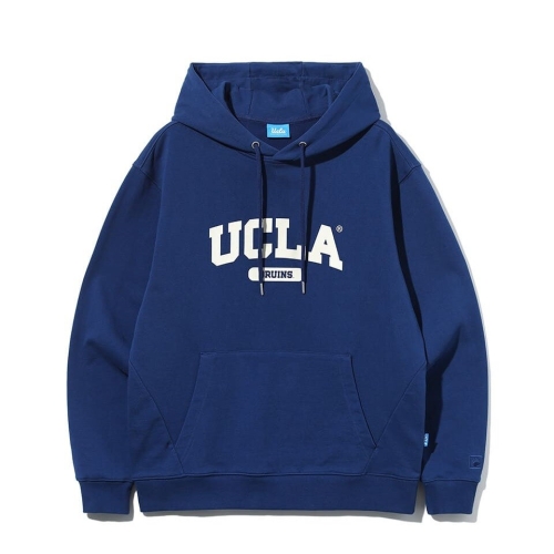 유씨엘에이 진유니 공용 기본 로고 베이직 후드티셔츠 다크블루 UA9LT91