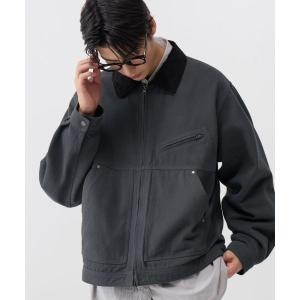 코드그라피 CODEGRAPHY 코듀로이 카라 코튼 워크자켓_차콜 CBDFUJP003CH 451426