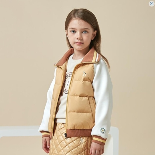 헤지스키즈 에센셜 여아 하이브리드 덕다운 경량패딩 (HTF73JN70G_YE)