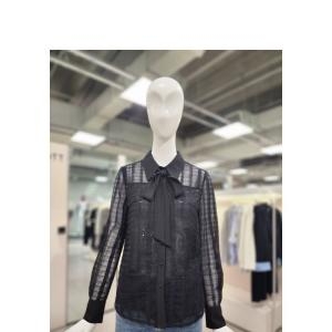 JJ지고트 여성 타이넥 스팽글 레이스 블라우스 GP3A0BL111