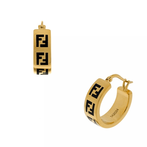 펜디  여성 포에버 FF 로고 후프 귀걸이 8AH637 TL9 F0RNG