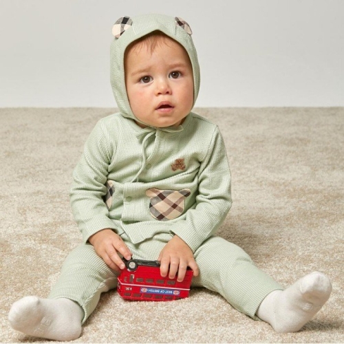 닥스베이비 2024 가을 체크 매치 쭈글이 상하 내의 EUF40VP28M_PK 34577352