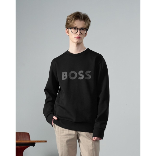 보스 브랜드관 SP24 Green 레귤러핏 맨투맨 블랙 50506119001