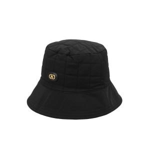 헤지스 여성 블랙 단색 양면벙거지모자_HILG4F011BK