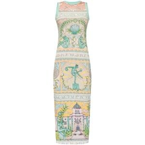 카사블랑카 꽃병 프린트 맥시 드레스 WPF24JDR002 T