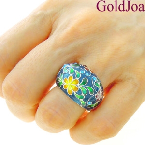 메디쉬재팬 럭셔리 웅장한 칠보 반지 고급 실버반지 20954r1 선물