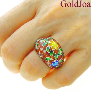 메디쉬재팬 럭셔리 웅장한 칠보 반지 고급 실버반지 20954r2 선물