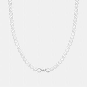 메트로시티 주얼리 스틸라 스털링 실버 화이트 네크리스 A243SN122