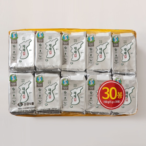 성경식품 지도표성경김 지도표 성경 재래식탁김 5g