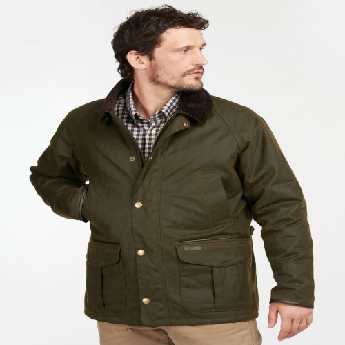 바버 남성 스트랫포트 올리브 왁스자켓 STRATFORD WAX JACKET URJU4F038 L3
