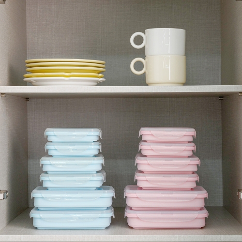 인블룸 접이식 실리콘 밀폐용기 6종 세트