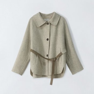 앤클라인 디바체크 벨티드 울 코트 S4GW06