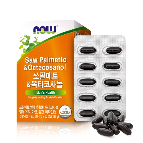 나우푸드 쏘팔메토 앤 옥타코사놀 60캡슐