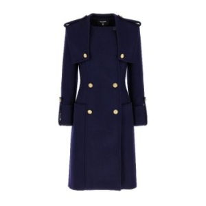 발망 더블 브레스트 롱 코트 DF0UB140WB50 6BO