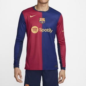 나이키  FC 바르셀로나 24 25 스타디움 홈 축구 긴팔 저지 유니폼 FN8806-456