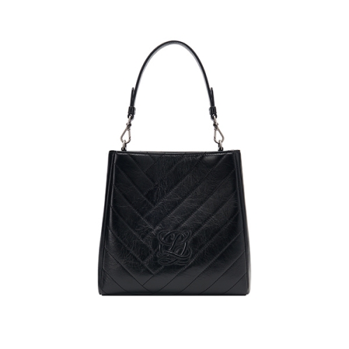 루이까또즈 L-QUILTING 엘퀼팅 여성버킷백 HS3QT16BL