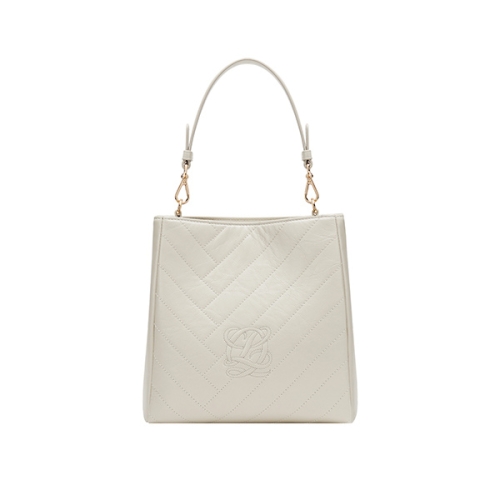 루이까또즈 L-QUILTING 엘퀼팅 여성버킷백 HS3QT16IV