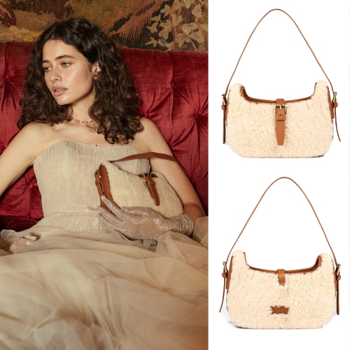 UGG 호주 플러피 양털 버클 숄더 백 OZB002