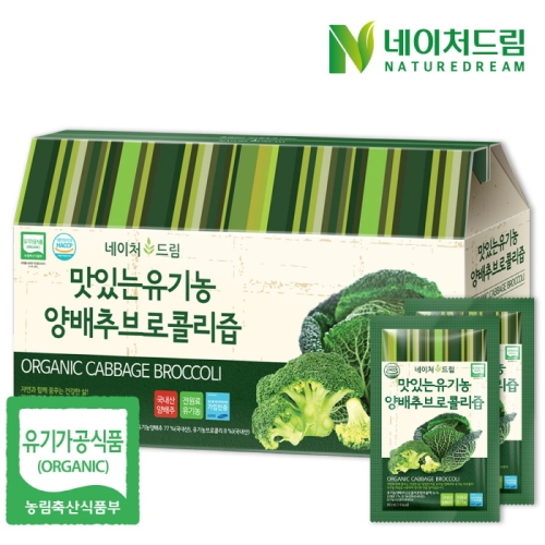케이에프한국자연농산 맛있는 유기농 양배추브로콜리즙 90ml 30포