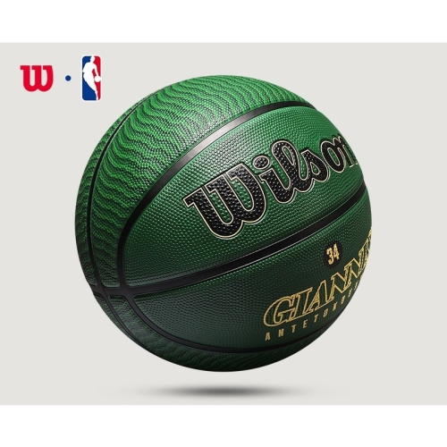 윌슨  농구공 NBA 오피셜 플레이어볼 밀워키벅스 안테토쿤포 고무 7호 WZ4006201