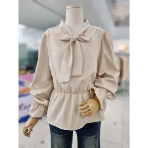 나인스텝 메이플 타이 블라우스 N24NS4312