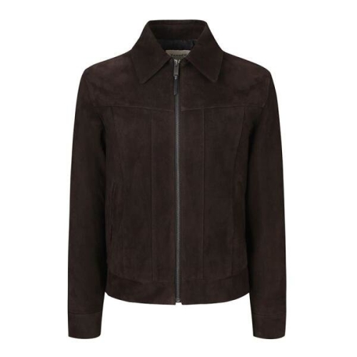 지이크 패플 파렌하이트 FAHREN 스웨이드 트러커 가죽 자켓_HG9302BRD