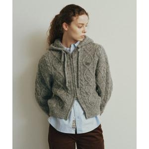 LEE 니트 후드 집업 가디건 그레이 LE2403CD07GR 243381