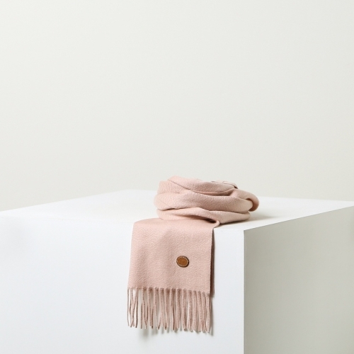 헤지스 핑크 솔리드 캐시미어 머플러 HJMU4F503P2