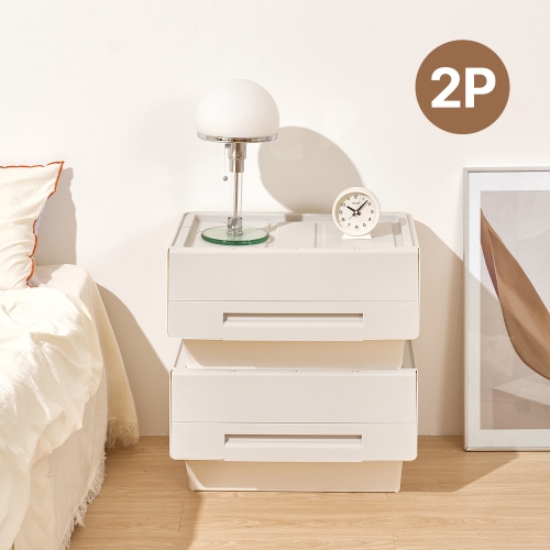 홈앤하우스  루미 4단조절 오픈도어 리빙박스(대)