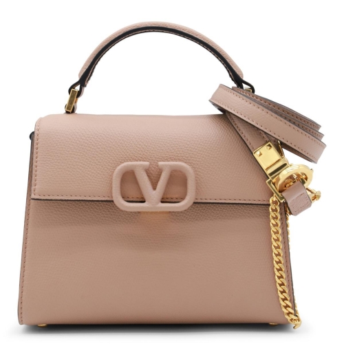 발렌티노 핑크 레더 탑 핸들 백 B0561412607 5W2B0G97KGW46R