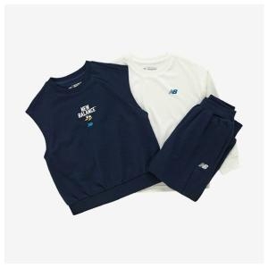 뉴발란스 키즈트레이닝세트 NQJ NK9YEB310U-AC BASIC ESSENTIAL 3PCS 다이마루 조끼 셋업