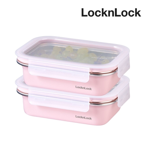 락앤락 컬러 스텐 코지 밀폐용기 600ml