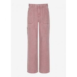 게스 여성 피그먼트 핑크 카펜더 와이드 YO6D6125