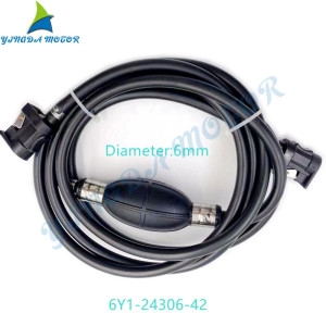 야마하  선외 모터 파선용 고무 연료 라인 호스 연료 파이프 조인트 콤프 공장 프로모션 6Y2-24306-53