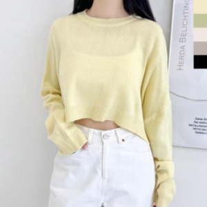 오노마 ONM 여성 루즈핏 박스 데일리 크롭니트 여친룩 19304519