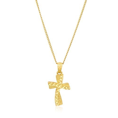 혼골드모아 골드모아 순금 세인트 컷팅 십자가 목걸이 7.5g