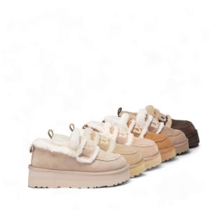 UGG 호주 OZWEAR OB939P VIOLET SHEARLING PLATFORM LOAFER