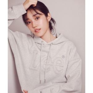 LEE 리 착장 우먼 크롭 빅 트위치 후드 티셔츠 라이트 그레이 LE2403HD60LG 543273 S