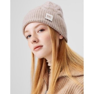 닥스 남녀공용 베이지 짜임 패턴 캐시미어 비니_DBHE4FE93I2