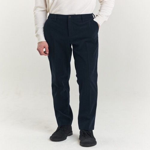 헤지스 남성 네이비 폴리 코듀로이 셋업 팬츠_HZPA4D402N2