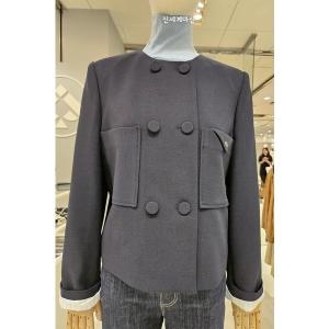 JJ지고트 노카라 라운드 더블 버튼 재킷 GPAA0JKR31
