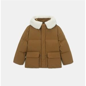 네파키즈 퍼지 카라 덕 다운자켓 (NS84R83T)