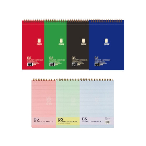 옥스포드  서브젝 절취 스프링 노트 상철 B5