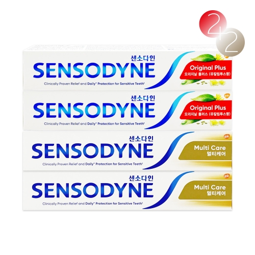 글락소스미스클라인 센소다인 오리지널 플러스 100g 2개 + 멀티케어 100g 2개