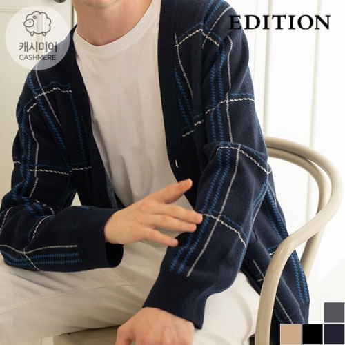 에디션 캐시미어 블렌디드 브이넥 가디건 NNC4EC1996